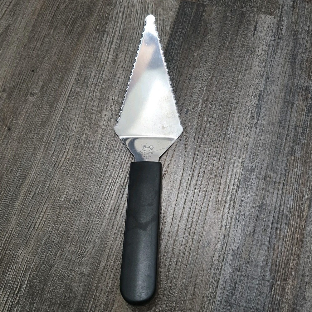 Pampered Chef Slice & Serve Pie Spatula Stainless Black Utensil Serving